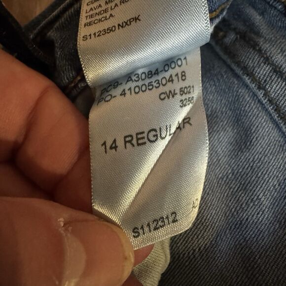 Levi Strauss Signature Boys Blue Straight Leg Denim Jeans Size 14 Regular Casual - Picture 10 of 11